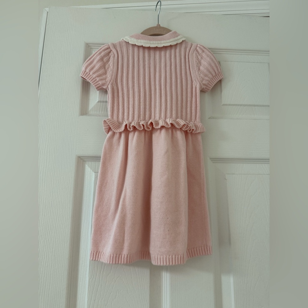 Gymboree Pink Knit Ruffle Dress - Picture 3 of 3